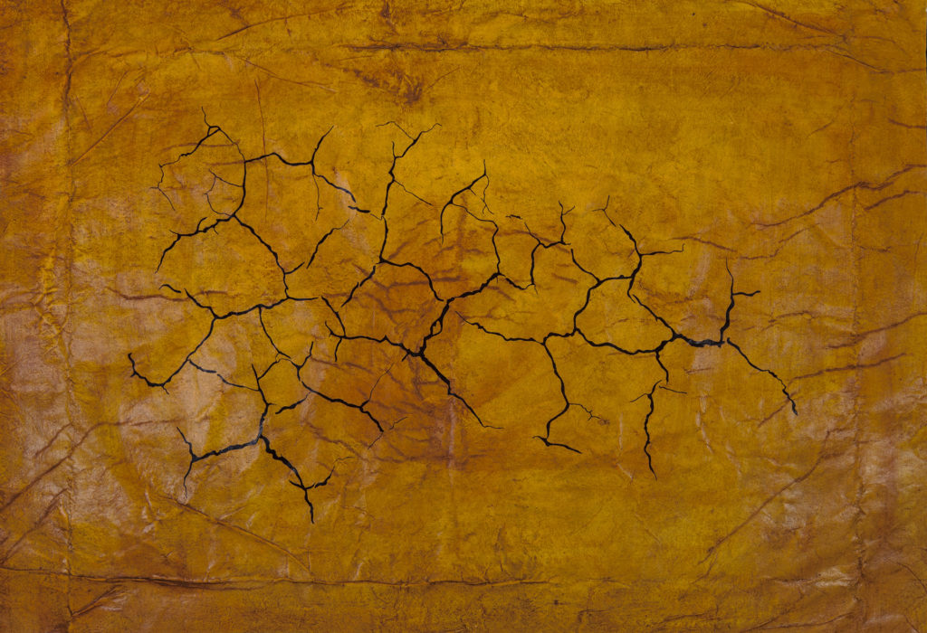 acrylic, mica, laminated tissue, digital print, 15 x 22 inches (2016) acrylic, mica, laminated tissue, digital print, 15 x 22 inches (2016)